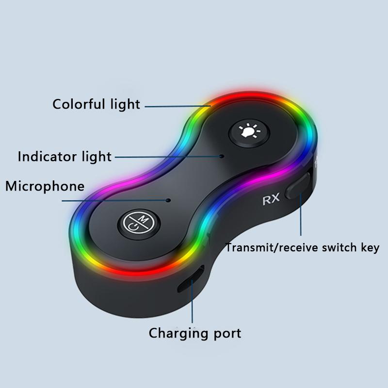 

Q8 Bluetooth-compatible 5.3 Audio Adapter Portable 2-in-1 Wireless Receiver/Transmitter MP3 Player Type A