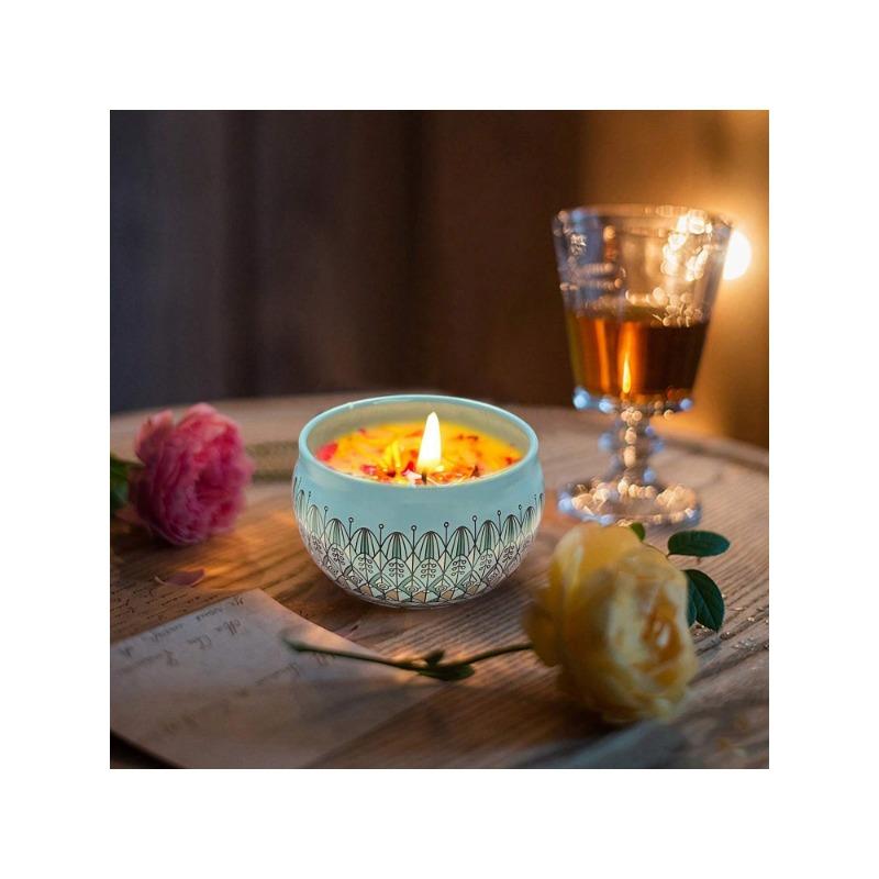 

1pc Natural Aromatherapy Candle, Ocean Star Smokeless Candle, Home Use Soy Wax Plant Aroma Candle, Holiday Decoration Candle
