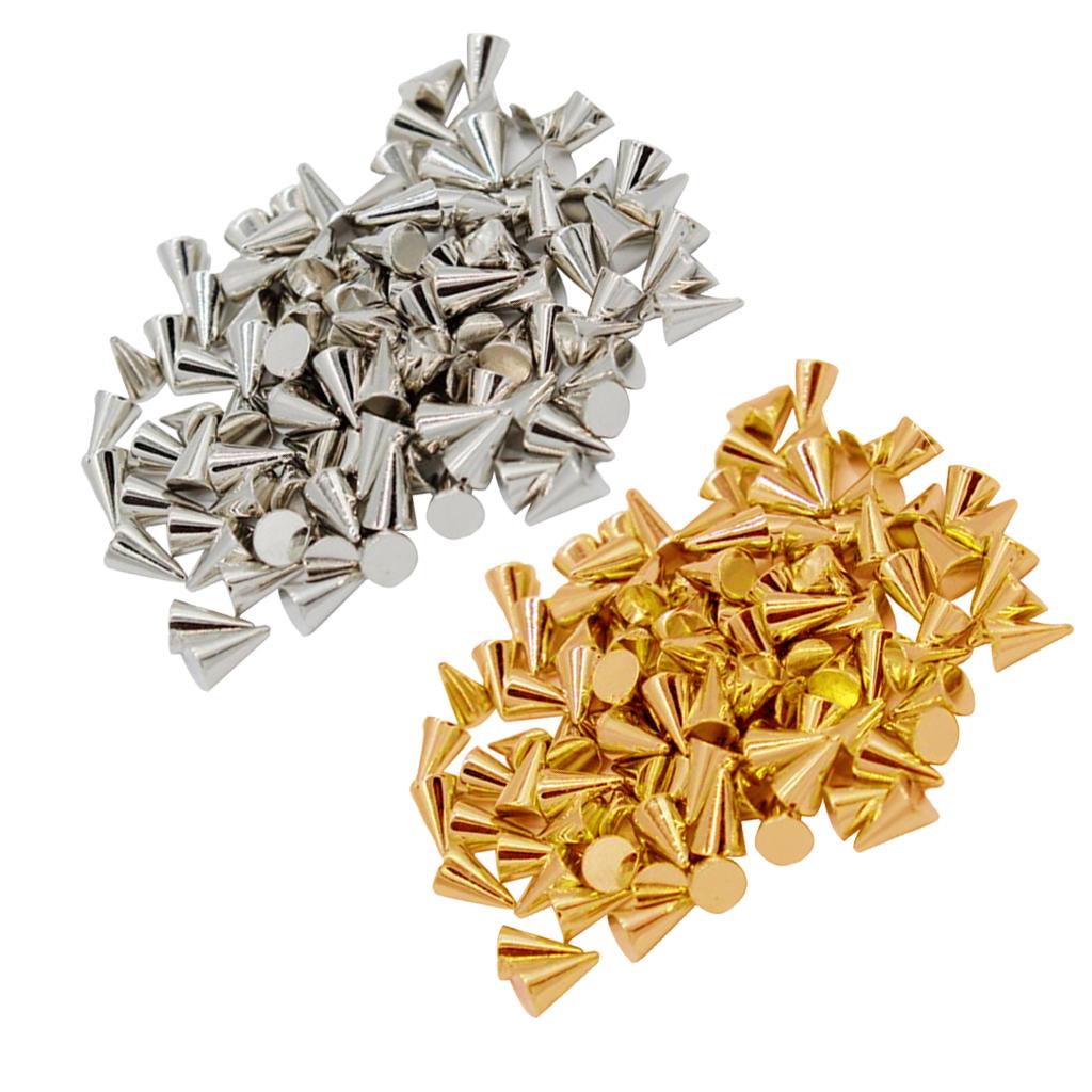 Buy 100 Pieces Plastic Conic Rapid Rivets for Sewing Accessories Silver ...