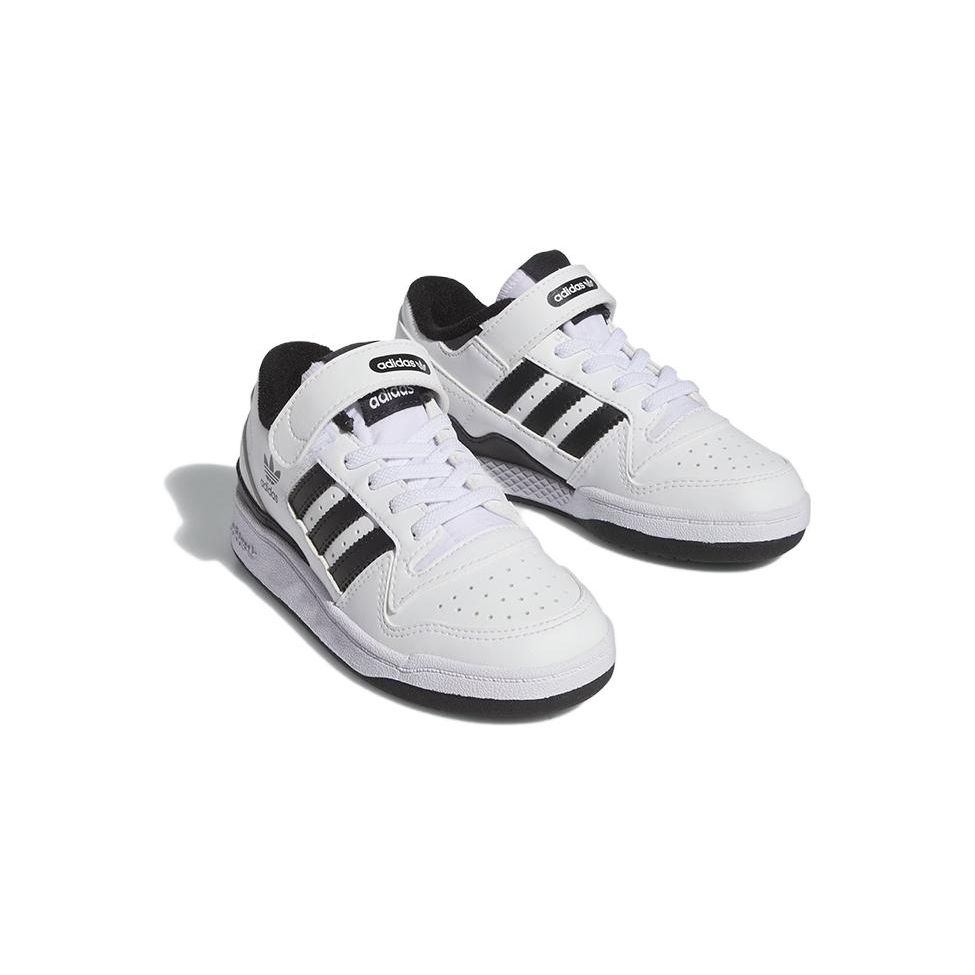 Adidas Forum Low J White Black Kids Sneakers Cloud-White Core-Black IF2651