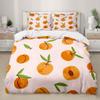Watermelon Duvet Cover Set Fresh Fruit Pink Green Style Comforter Cover for Kids Girls Women Polyester Bedding Set King Size