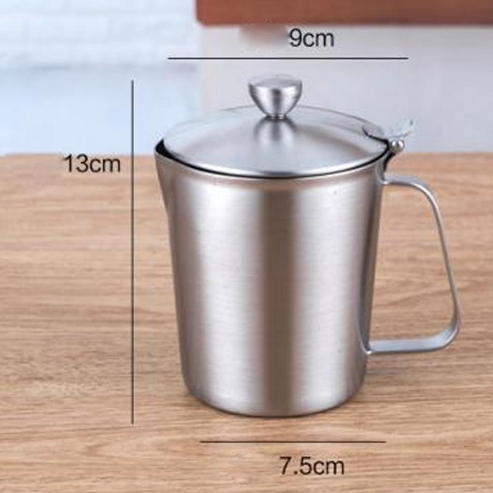 500ml Capacity Stainless Steel Measuring Cup Clear Markings Metal Measuring Cup Coffee Making