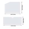 20 Pieces Clear Pocket Easy to Use Planner Insert Waterproof Transparent Storage Pouch