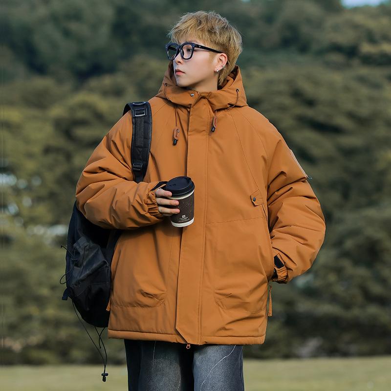 

Graphene outdoor hooded cotton jacket men s winter casual padded jacket windproof waterproof cotton jacket trendy cotton suit 3XL