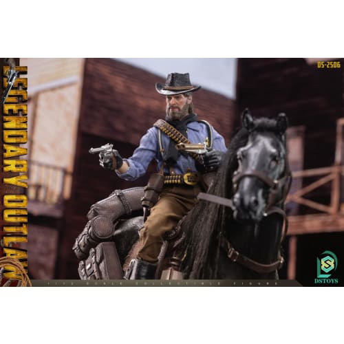 Tbmodel DSTOYS 1/12 Scale Deluxe Edition Cowboy Body with Horse, Head and Accessories, Action Figure DS-2506