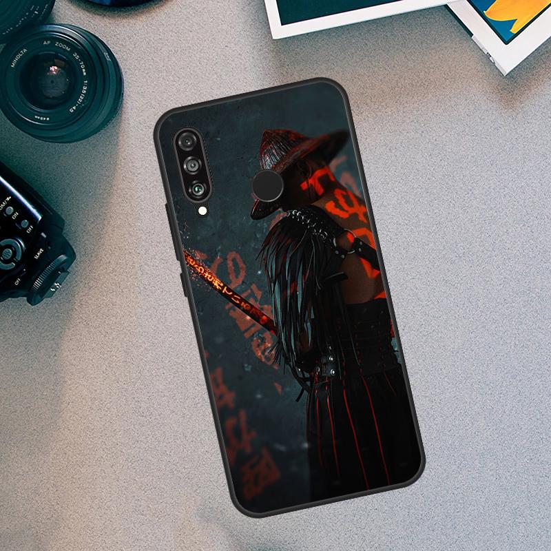 Samurai Japan Art Case For Huawei Nova 11i 8i 3i 11 Pro 10 9 SE 5T Y60 Y61 Y70 Y90 Y91 P20 P30 P40 Lite Cover