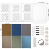 DIY Water Soluble Sashiko Embroidery Kit Sashiko Hand Sewing Needle And Fabric Material Kit For Beginner Hand Sewing Enthusiasts