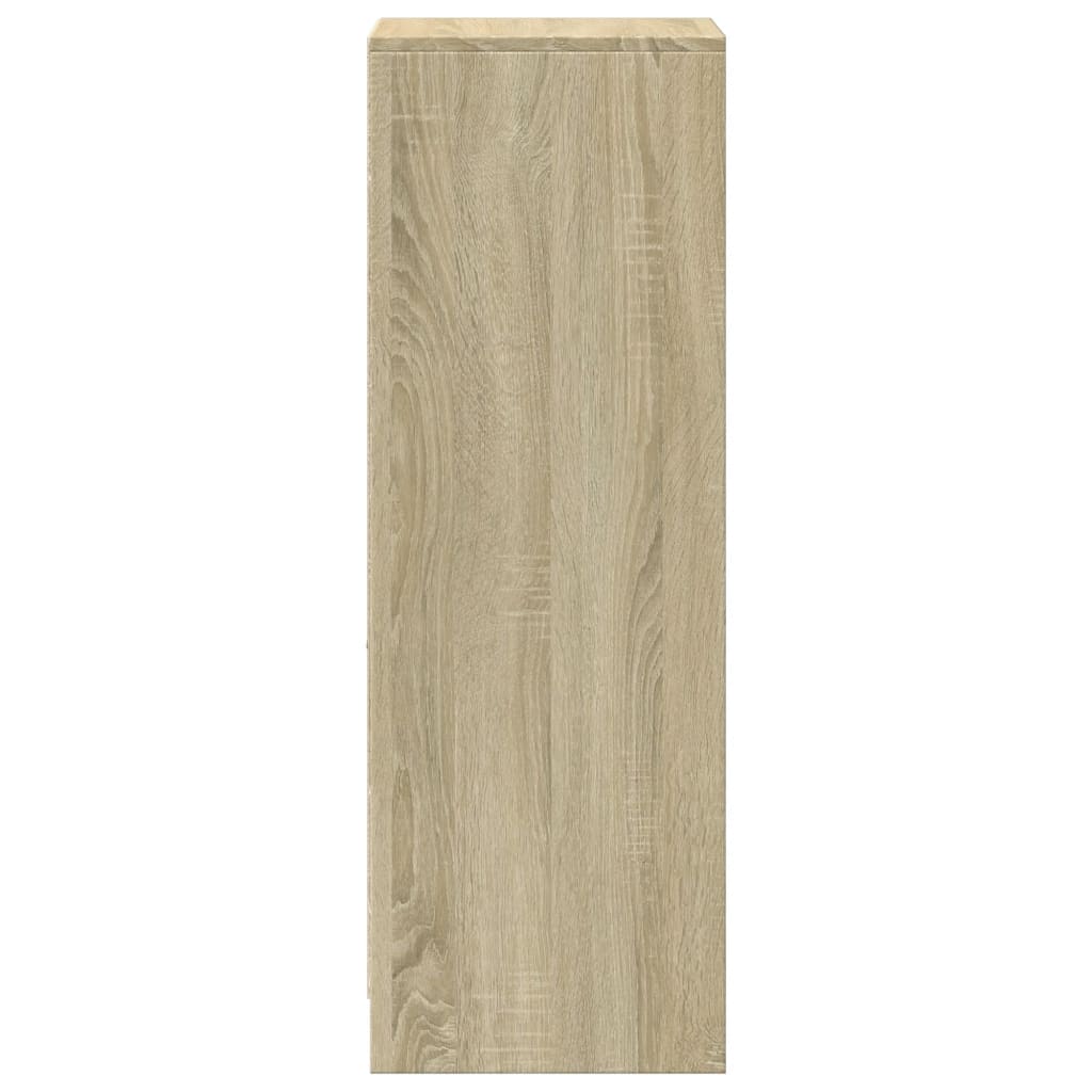 Vidaxl Szafka Z Led, Dąb Sonoma, 38X34X100 Cm, Materiał Drewnopochodny