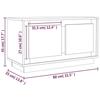 VidaXL TV Cabinet White 80x35x45 Cm Engineered Wood 819852