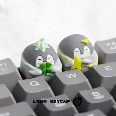 Klawisz Pingwin Pozytywna Energia: Uroczy żywiczny ESC do klawiatur mechanicznych