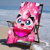proof beach towel with Pokémon pattern - soft,absorbent,quick-drying,machine washable - perfect for swimming,camping,bathing