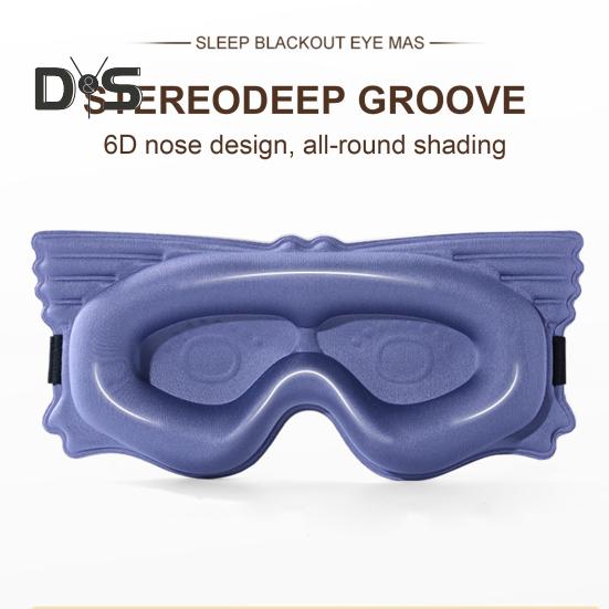 3D Kids Sleep Eye Cover with Adjustable Strap Soft Blindfold Memory Foam Filler Breathable Light Shielding Eyeshade for Boys Girls Teens