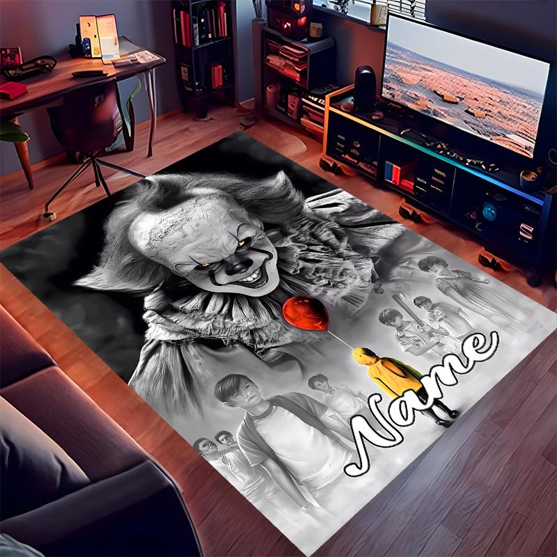 Custom personalization Pennywise the Dancing Clown Print Area Rug - Soft, Washable Non-Slip Indoor Mat,Living Room,Home&Office Decorative Rug
