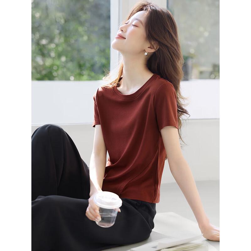 

Women s Asymmetric Hem Loose Fit Short Sleeve T-shirt 2XL