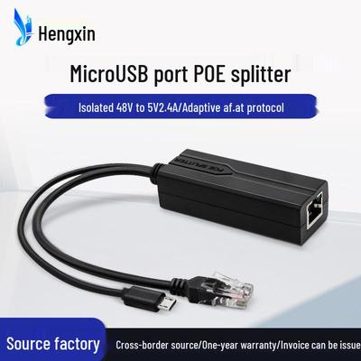 MicroUSB PoE Splitter 48V zu 5V Stromversorgungsmodul für Android-Geräte