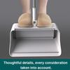 3-in-1 Broom Dustpan Set with Built-in Comb Teeth Long Handle Adjustable Extension Poles Retractable Floor Brush