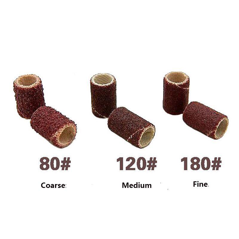 100PCS 80'' 120'' 180" Nail Art Sanding Band File for Electric Nail Drill Manicure Machine