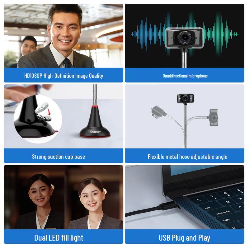Aoni C11LPro 1080P USB Webcam
