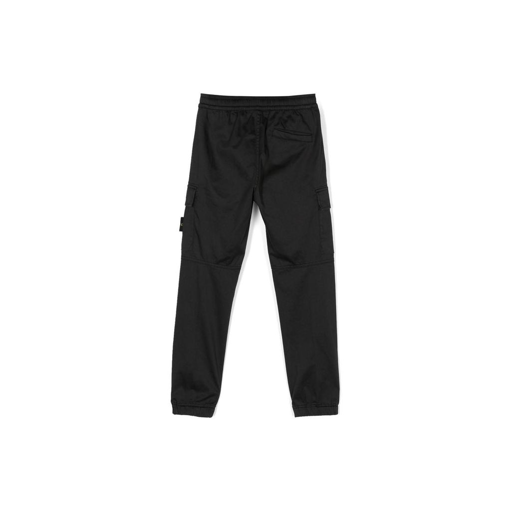 Stone Island Kids Solid Color Side Pocket Cuffed Casual Pants Kids bottoms 781631112-V0029