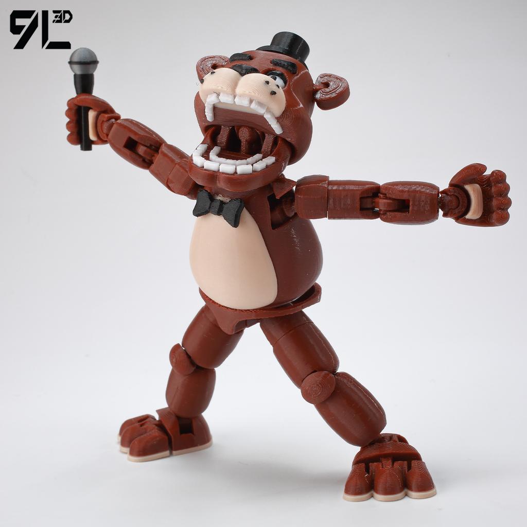 9L3D Printed Freddy Titan13 FNAFs Bear's Midnight Harem Five Nights Joint Movable Detachable Game Peripheral Hand Offi Boy