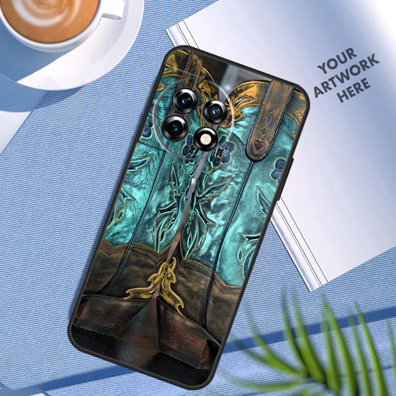 Western Cowgirl Cowboy Boots Case For OnePlus Nord CE 5 3 4 Lite N20 N30 OnePlus 15 13 12 11 8 9 10 Pro 10T 13R 13T Cover