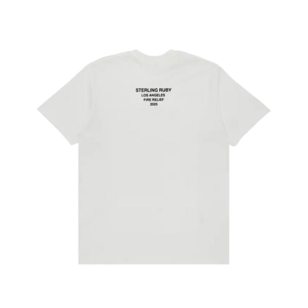 T-shirt Supreme Los Angeles Fire Relief Box Logo White