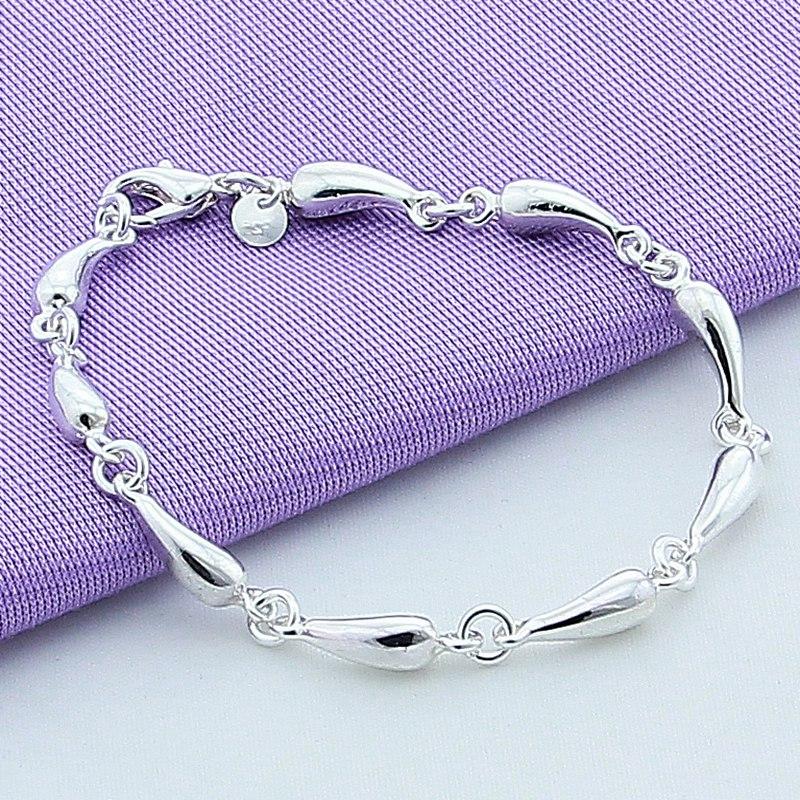 Water Drop Bracelet 925 Sterling Silver Jewelry