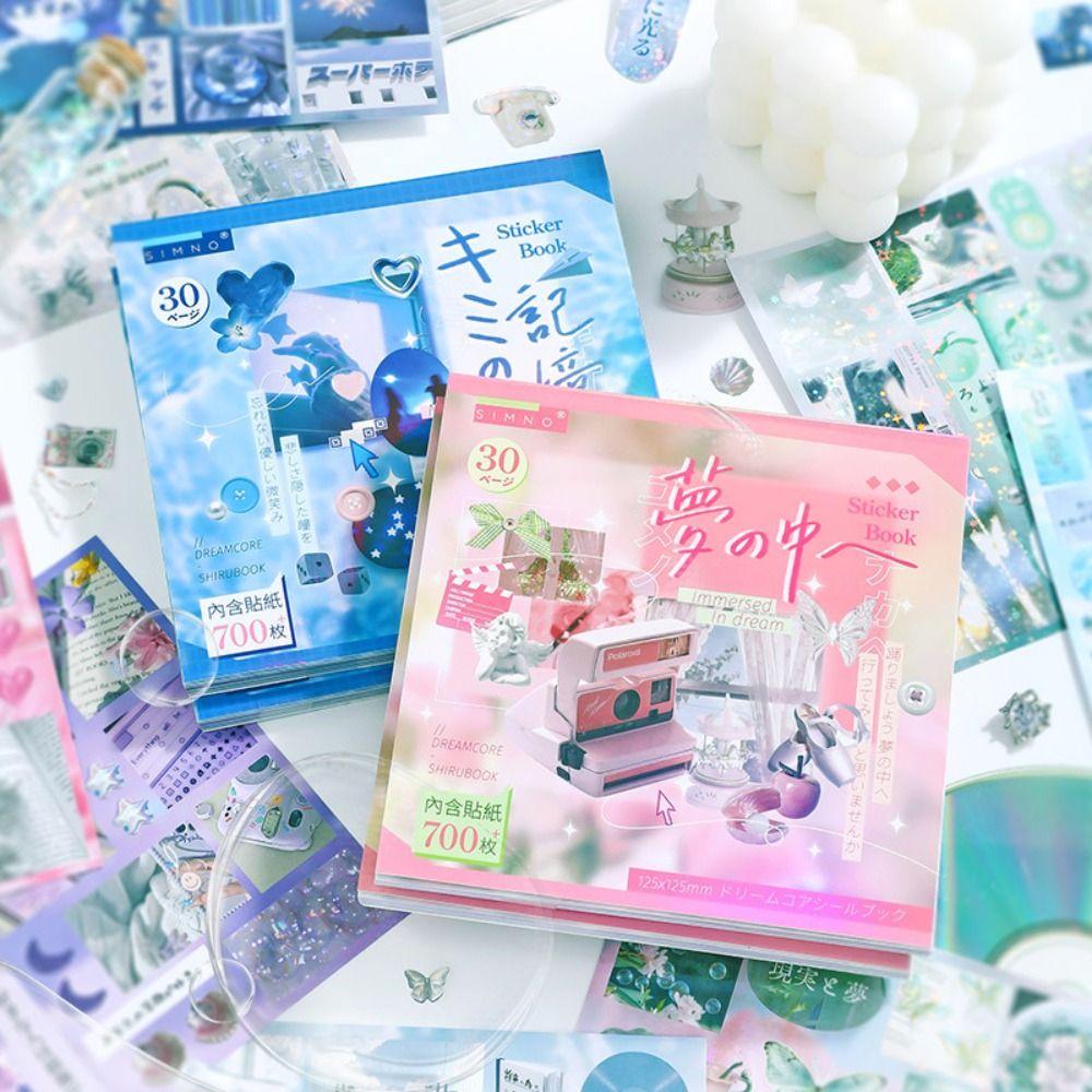 Dream Core Series Diary Sticker 30 Sheets Scrapbook Sticker New Sticker Book Stationery Supplies