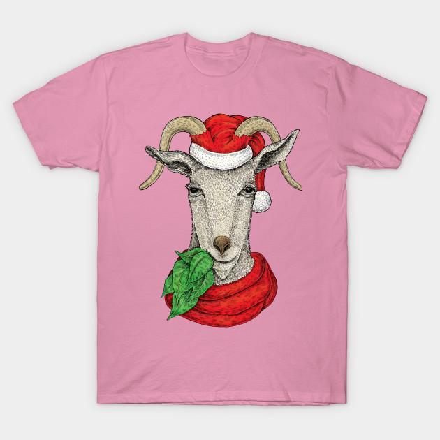 T Shirt Women Winter Holiday Goat Harajuku Print Kawaii Tshirt Summer Short Sleeve Female T-Shirt Top Tee