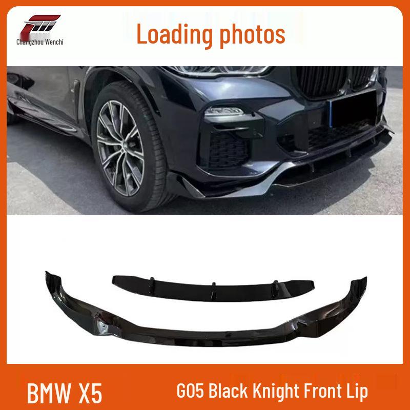 Compatible with 2019-2023 BMW X5 G05 Sport Black Warrior Front Lip Splitter Kit.