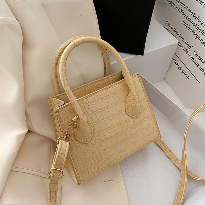 

Crocodile Pattern Pu Leather Crossbody Bags For Women Chain Female Shoulder Handbags Mini Purses Travel Cross Body Bag 22cmx17cmx8cm