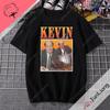 Kevin Malone Office Movie Short Sleeve Crew Neck Loose Tshirt Fun Graphic Print Top Gothic Streetwear