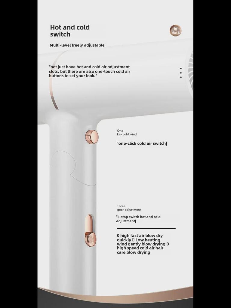 Uscător de păr pliabil european: Putere mare, utilizare acasă și în salon, vânzare excelentă, design elegant