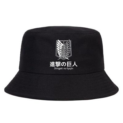 Attack On Titan Summer Hat Women Unisex Panama Bucket Cap The Design Flat Visor Japan Anime Fisherman Hat 2023