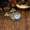 Vintage Airplane Helicopter Keychain Watch, Mini Clock, Small Hanging Watch, Sweater Chain, Creative Gift