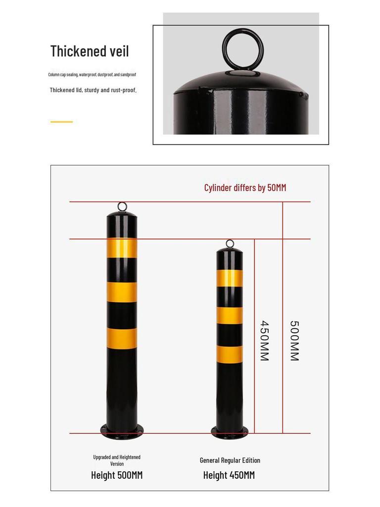 Thickened Steel Guardrail Posts & Anti-Collision Bollards - Road Barriers & Lane Dividers