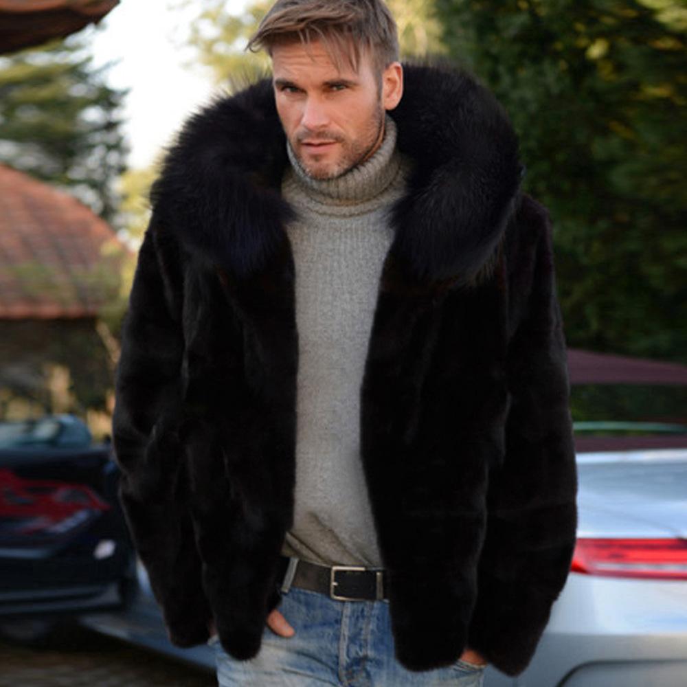 

Men s New Autumn and Winter Coats S чорний