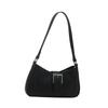 Stylish Korean Fashion Simple Shoulder Bag Versatile Crossbody Tote For Everyday Use In Black White Silver Brown And Khaki
