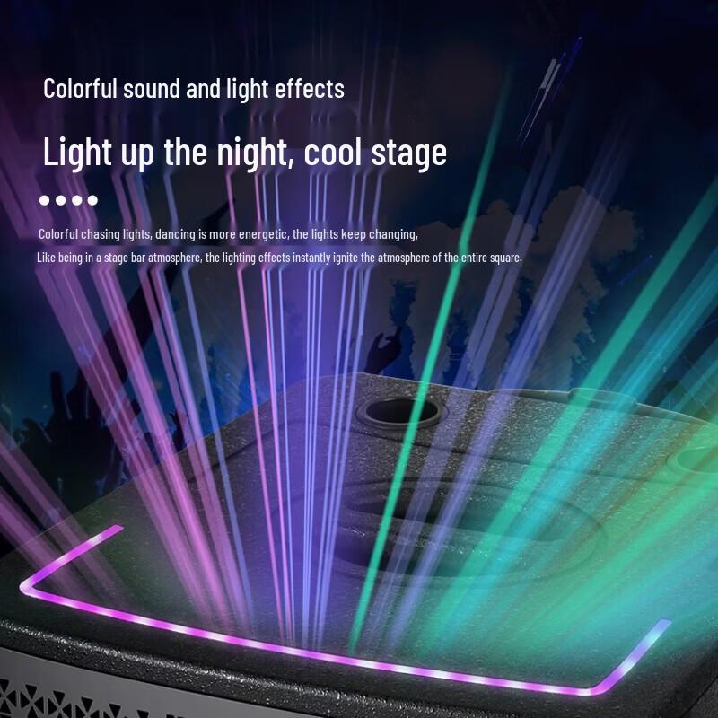 Newsmy K33 12-inch Outdoor Portable Bluetooth Trolley Speaker with Dual Mics