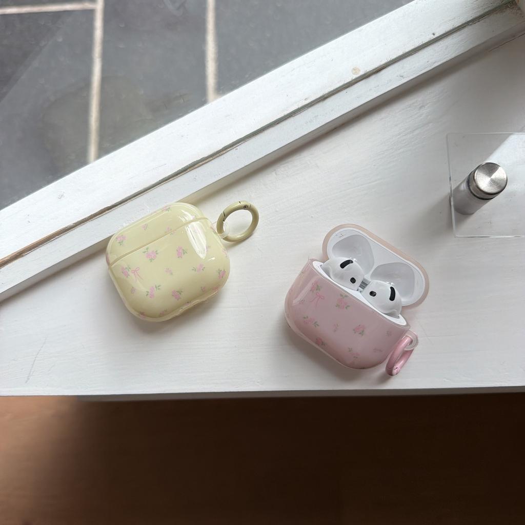 AirPods Pro1/1 Apple Bluetooth Headset Cover for AirPods 1 Summer Flower Girl Small Fresh Soft