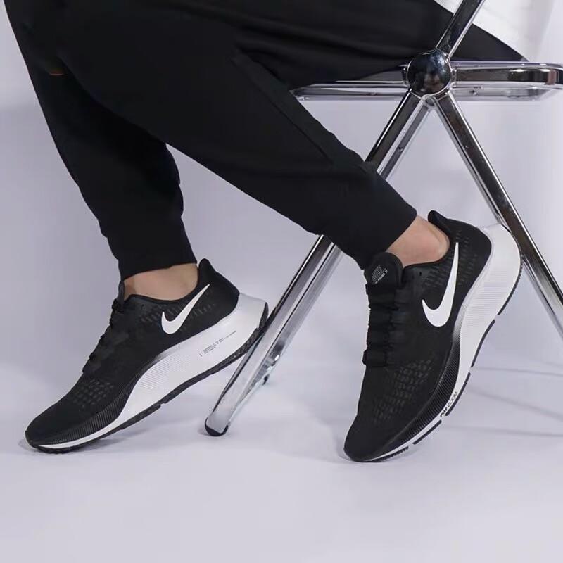 New Nike Air Zoom Pegasus 37 Black White GS CJ2099-002