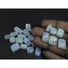 190Cts. Natural Rainbow Moonstone Octagon Cabochon Loose Gemstone 23Pcs Lot C-688
