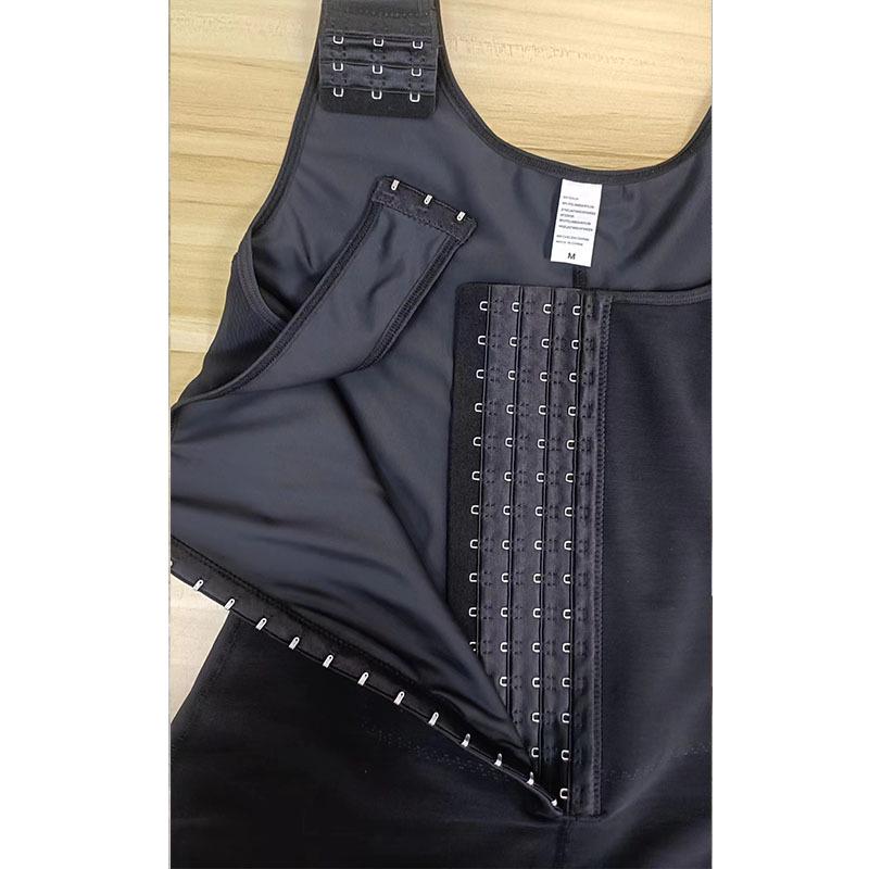 High-Waisted Body Sculpting Zipper Bodysuit: European & American Style Tummy Control Shapewear for Women.