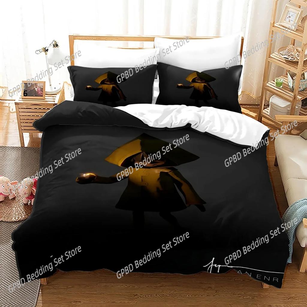 3D Game Little Nightmares Bedding Set Single Twin Full Queen King Size Little Nightmares Bed Set Adult Kid Bedroom Duvet cover