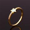 Star Ring Gold Simple Pentagram Ring