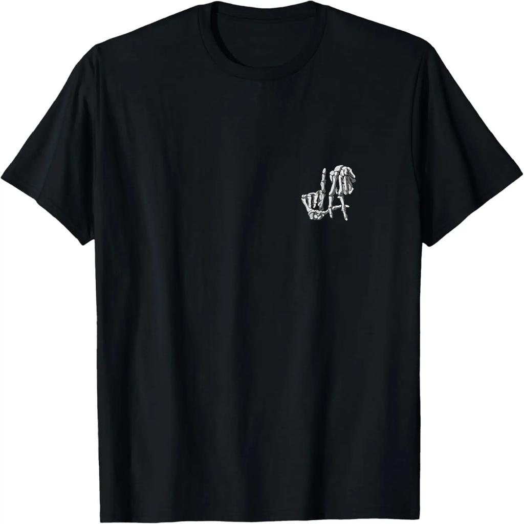 LA Hands Skeleton Originale Segno della Mano di Los Angeles T-shirt di Halloween