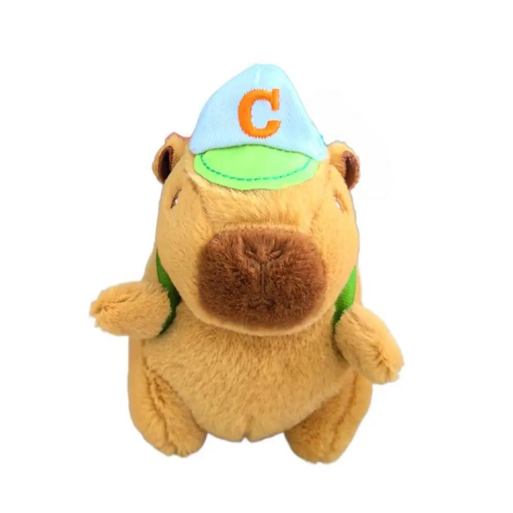 Toy Cartoon Capybara Simulation Capybara Pendant Multicolor Plush Capybara Keychain Accessories Stuffed Animals