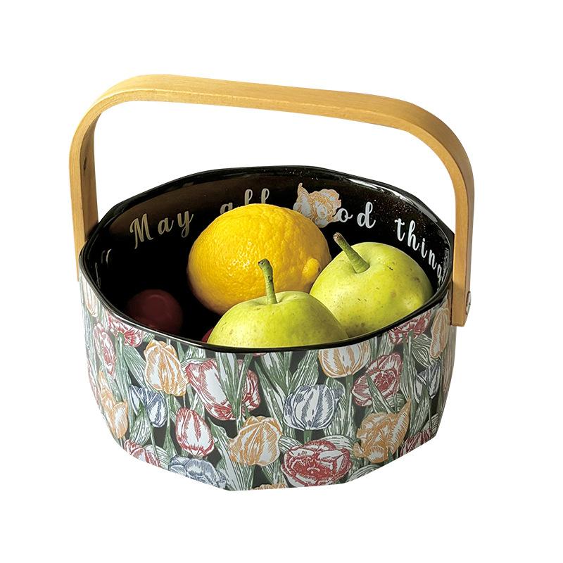 Morris wind fruit plate, fruit basket, living room snacks, dried fruit plate, send customers and employees a small gift fruit basket