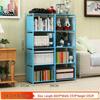 Large Combination Bookshelf: Floor-Standing Storage Rack with Desktop Steel Pipe Shelves for Kids