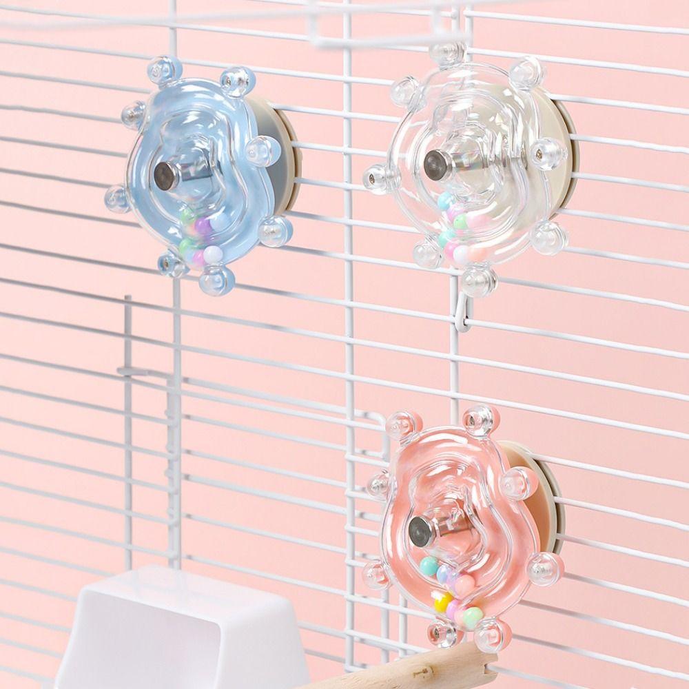 Plastic Bird Sounding Ball Toys Parrot Ferris Wheel Toy For Parrots Parakeet Budgerigar